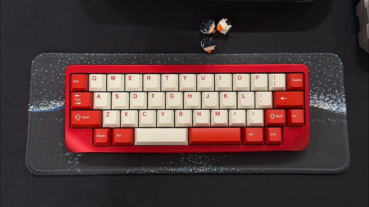 세상에 리모콘 보다 버튼이 적은 키보드가 어디있 kbdfans agar mini build