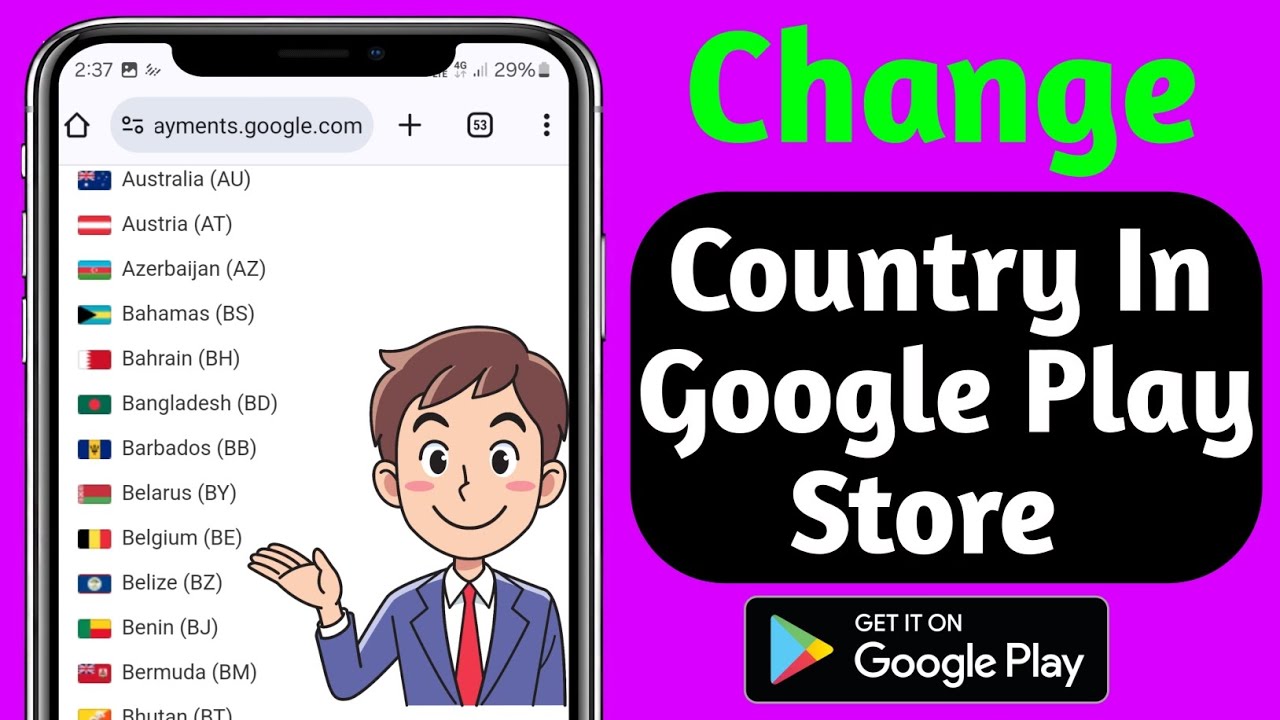 How To Change Country In Google Play Store(Latest Update 2024 ...