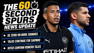 THE 60 SECOND SPURS NEWS UPDATE: Signing Forward Players, Savinho Talks, Romero to Inter, U21s, U18s