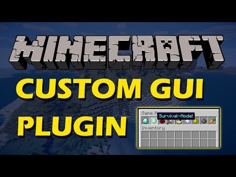 Create your own GUI's in Minecraft with Custom GUI Plugin