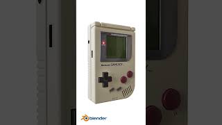 Realistic GAMEBOY in Blender 3D