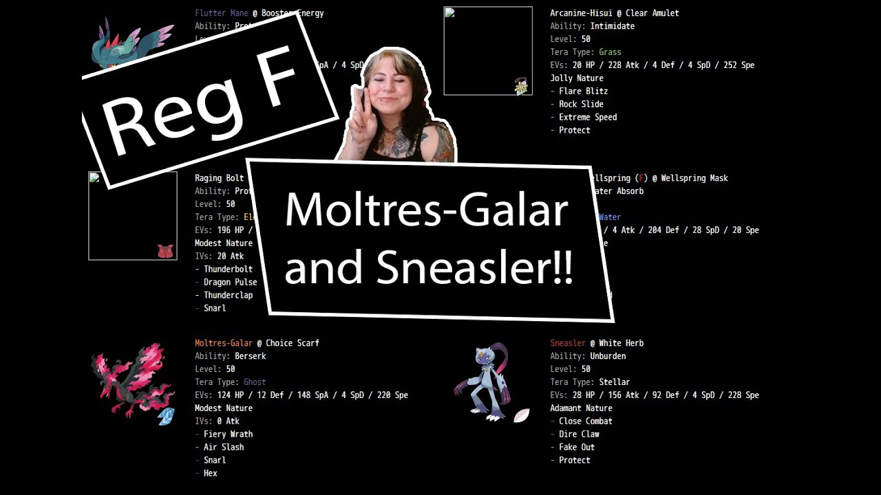 Pokémon VCG Reg F practice - Moltres-Galar and Sneasler take over Reg F!