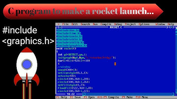 ROCKET LAUNCH || C Program using Graphics