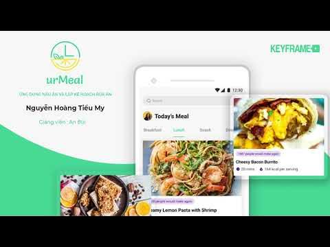 Thuyết trình đồ án “urMeal App” by Tiểu My at Khóa học UX/UI Mobile App Porduct Design – Keyframe – Cộng Đồng Youtube