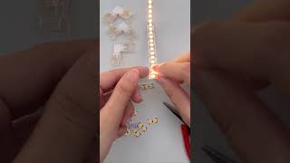Low-voltage LED strip 90-degree corner connector, solder-free installation
