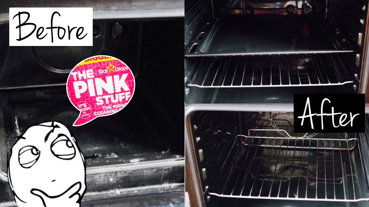 Clean Oven Easily With The Pink Stuff