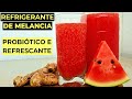 Substitua o Refrigerante por esta Bebida Probiótica de Melancia com Gaseificação Natural