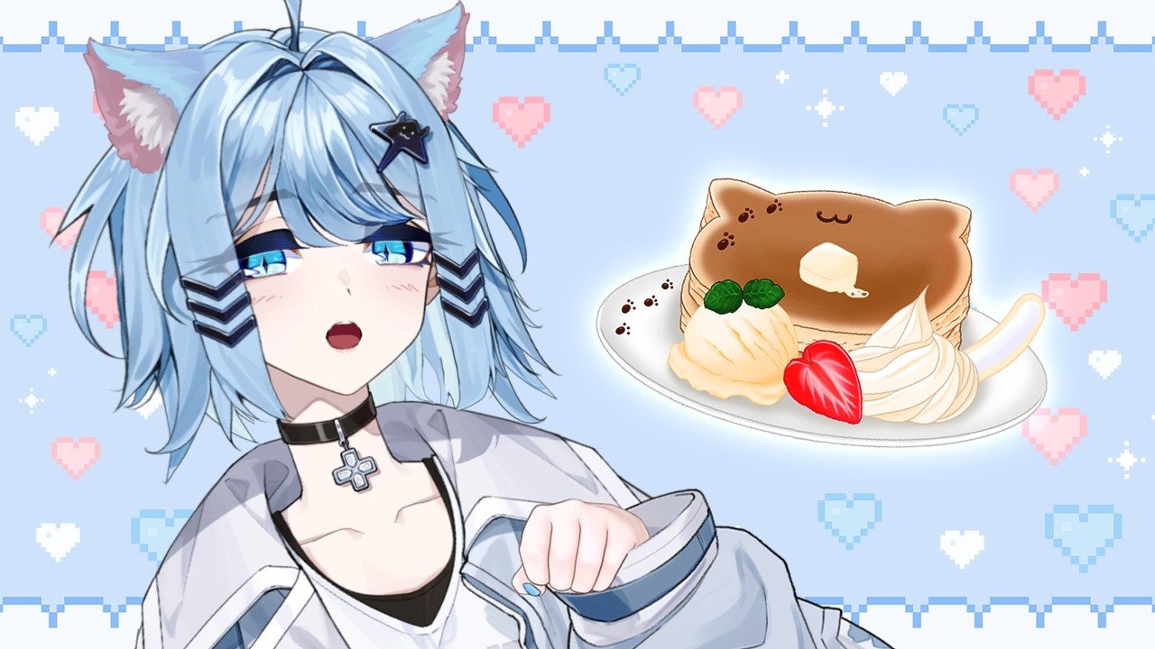 tired single mother missed pancake day so she eats them on cat day instead