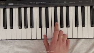 تعليم عزف موسيقى ايزل على البيانو - بيد واحدة و بطريقة بسيطة