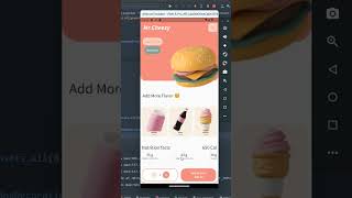 Food app UI in Flutter #flutter #flutterdeveloper #flutterdev #uiux #uidesign #ui #foodapp #android screenshot 2