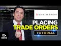 Placing Trade Orders on Interactive brokers Tutorial
