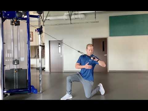 Cable Half Kneeling Pull Down with Rotation