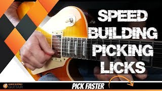 alternate picking rock licks (for speed building!)