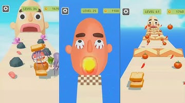 Sandwich Runner - Gameplay Walkthrough Part 2 All Levels 20-42 (Android,iOS)