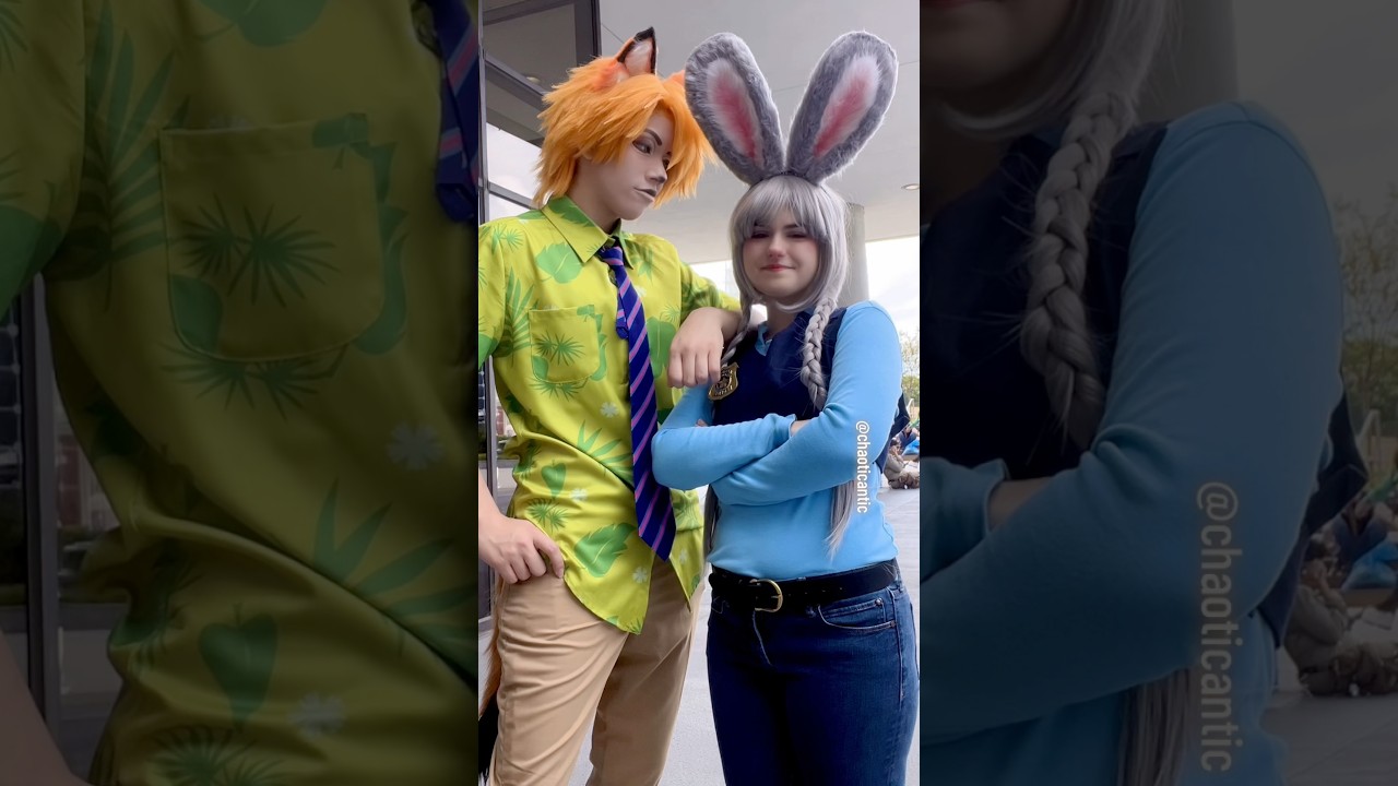 Sly Bunny or Dumb Fox 🦊🐰 #zootopia #zootopia2 #cosplay #disney #furry #cartoon #makeup