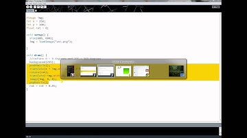 Processing Tutorial: Lesson 21 - Images, Rotations, and Translations Part 2