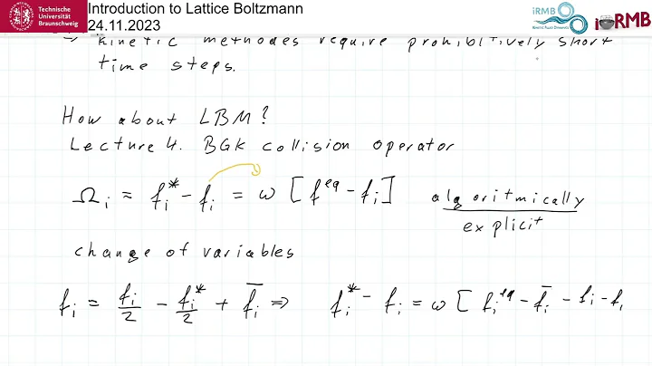Introduction to Lattice Boltzmann 5: Implicit collison operator