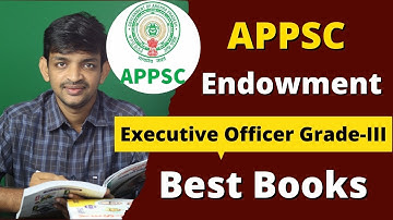 APPSC Endowment Department Executive Officers Grade 3 Jobs Prepartion Besk Books || APPSC Books