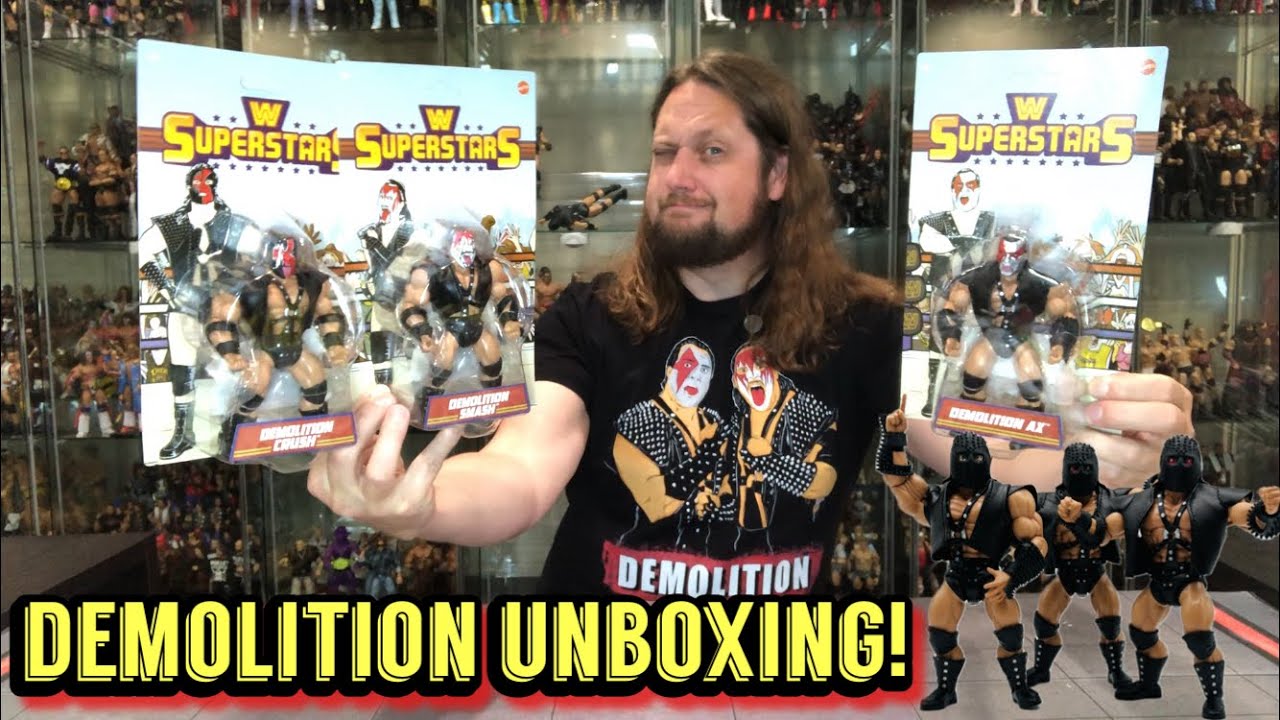 開封品！WWE（WWF）デモリッション　スマッシュ&アックス 2体セット！ Demolition WWE Superstars Unboxing & Review! Ax, Smash & Crush