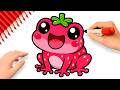 HOW TO DRAW A KAWAII STRAWBERRY FROG EASY ????????