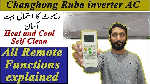 Changhong Ruba AC Remote Setting | Changhong Ruba AC Remote functions Explained. AC Remote Guide