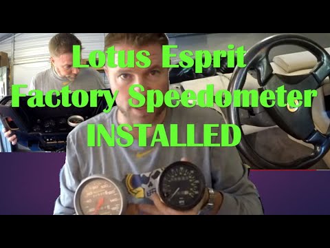 1989 Lotus Esprit Factory Speedometer Installed! Part 5 - YouTube