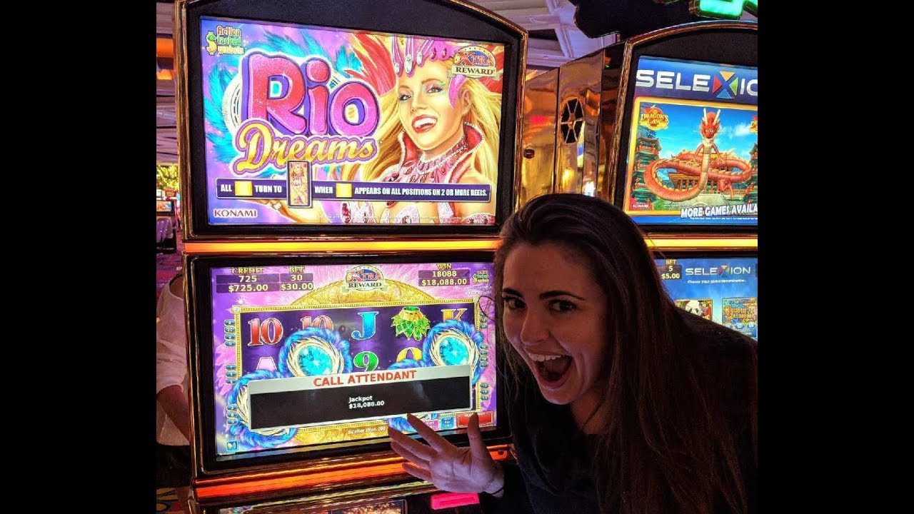 MASSIVE $18,000 HAND PAY JACKPOT - BIGGEST PAYOUT - HIGH LIMIT SLOTS - RIO DREAMS KONAMI