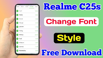 Realme C25s Change Font Style || How To Free Download Font On Realme C25s