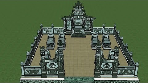 Sketchup bản vẽ lăng mộ