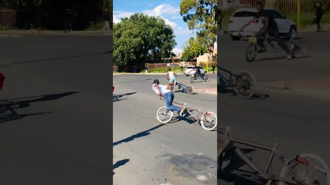 Tembisa boyz doing the most…Roll back!❤️🇿🇦🔥 #bmxplus #bicycle #shorts