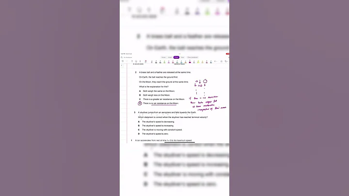 IGCSE Physics Past paper Question