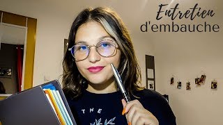 ASMR FRANÇAIS⎪ROLEPLAY ENTRETIEN D'EMBAUCHE 👩🏻‍💻 (Page Turning, Papiers, Stylo) screenshot 5