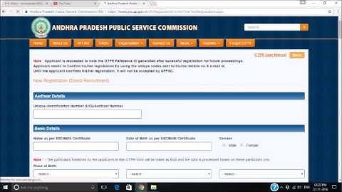 EASY WAY TO REGISTER APPSC ONE TIME PROFILE REGISTRATION PROCESS.
