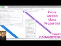 Creo Parametric - Cross Section Mass Properties | Analysis