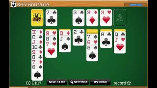 24/7 Solitaire/Klondike 1 Deal Card Solitaire Game/Free Online Card Game 