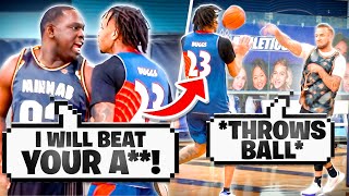"I'LL BEAT YO A**!" Trash Talkers THREW The Ball At Us & Wanted To FIGHT!
