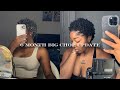 6 month big chop update | passion twist takedown, clay mask, wash n go