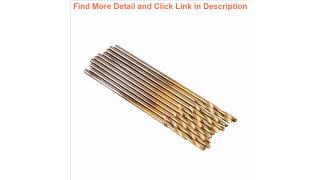 Review New 10PCS/set 1mm Micro HSS Twist Drilling Bit Straight Shank Electrical Drill Tool