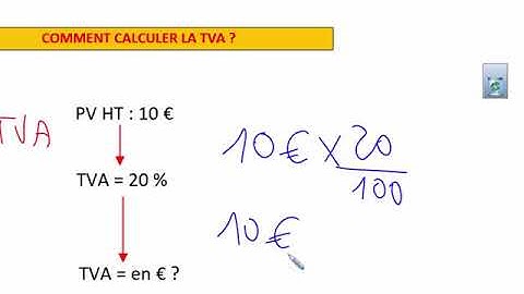comment calculer la TVA?
