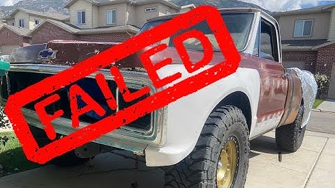 Painting C10 Cab goes terribly Wrong