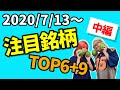 【JumpingPoint!!の株Tube#118】2020年7月12日～の注目銘柄TOP6+9(中編)