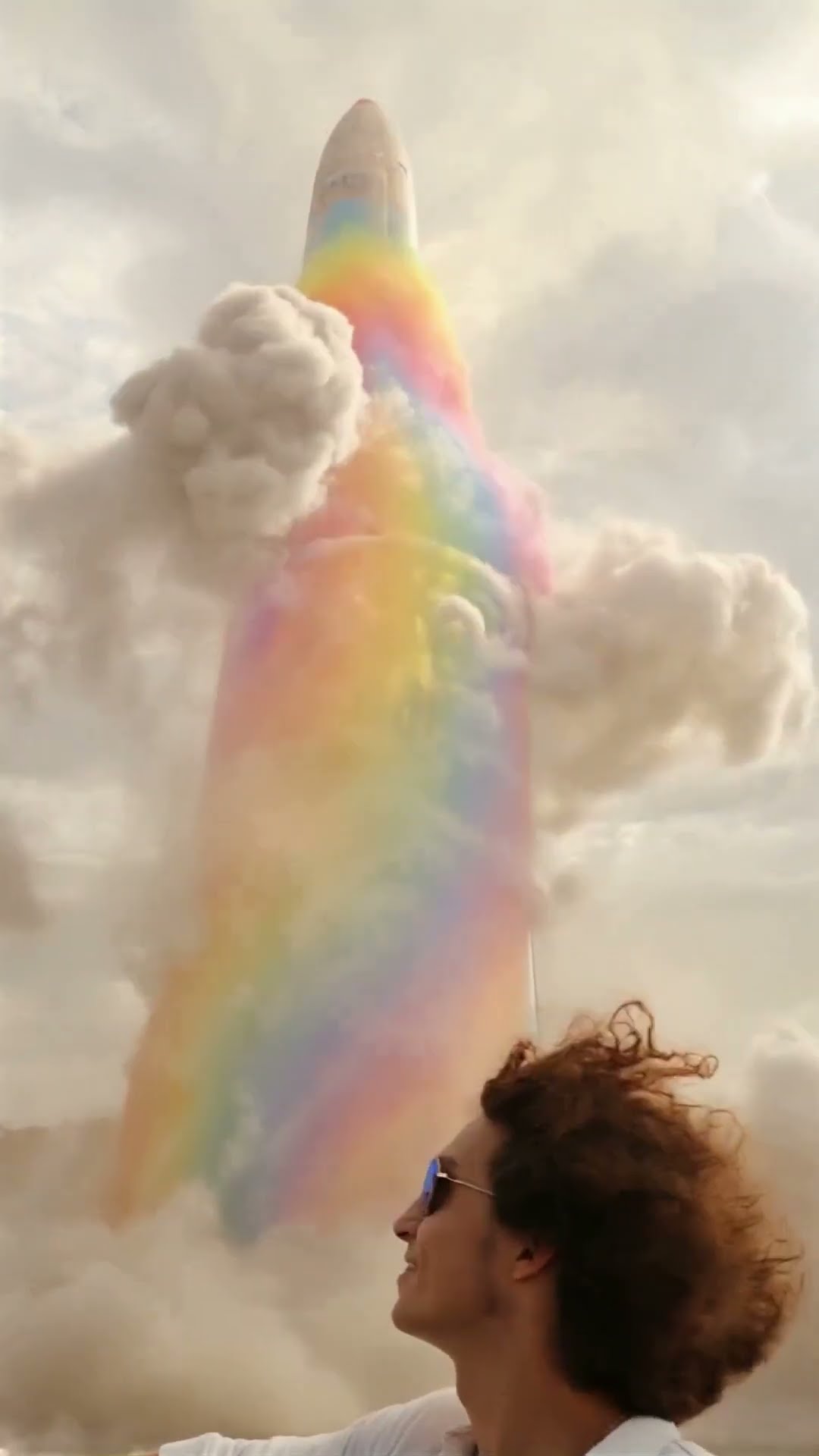 Watching a Rocket Launch Rainbow Smoke!?