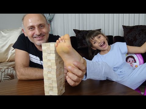 Cezalı Jenga Challenge Funny Kids Video