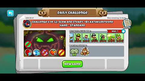BTD6 - Advanced Daily Challenge - Challenge 8 of 52; Slow and Steady - April 17th 2021
