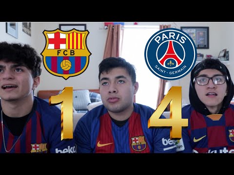 Barcelona Fans React to Barca vs PSG 1-4 UCL