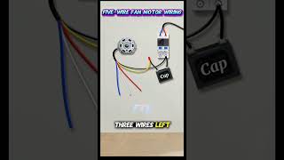 5 Wire Fan Motor Wiring Diagram | 3 Speed 220v Switch Connection (Red, White, Blue) #electrical #diy