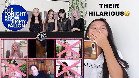 JIMMY FALLON - TRY NOT TO LAUGH CHALLENGE WITH BLACKPINK | REACTION | THEIR SO FUNNY