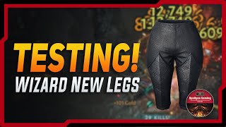 Testing Wizard New Legs - Theory Crafting Builds - Any Good? Diablo Immortal