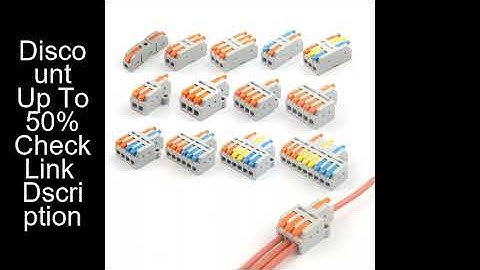 Mini Quick Wire Conductor Connector Universal Compact 2/3 Pin Splicing Push-inTerminal Block 1 in mu