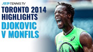 Highlights: Djokovic vs Monfils Epic | Toronto 2014